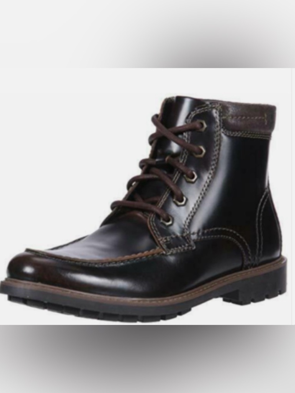 Clarks Men's Curington High Dark
Brown Chukka Boots